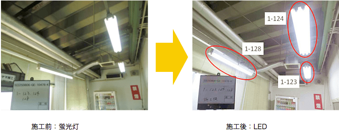 第1工場　照明設備　直管型照明器具